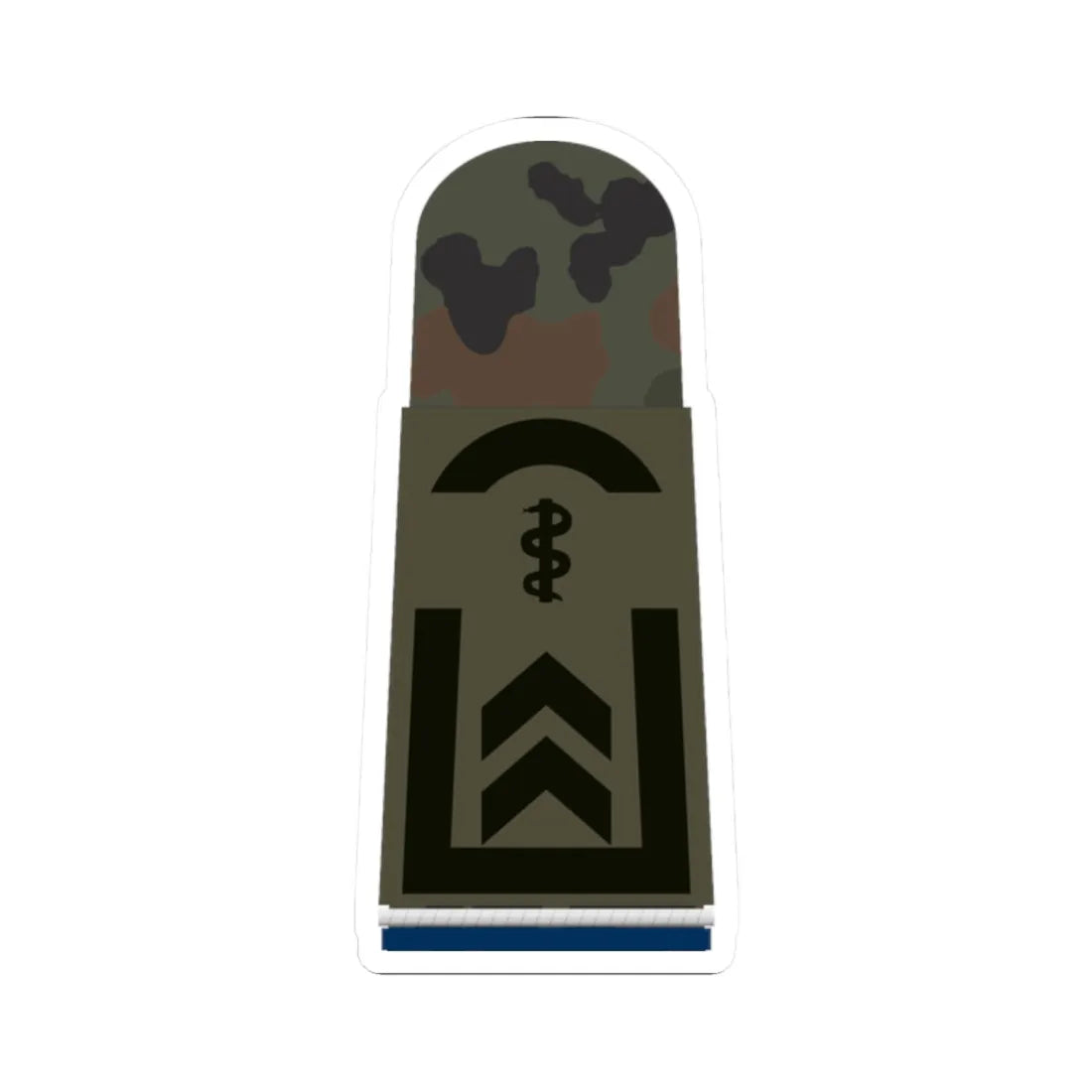 HA OS5 32 Oberfeldwebel SanOA San HM L (Military Rank) STICKER Vinyl Kiss-Cut Decal 2 Inch White - The Sticker Space