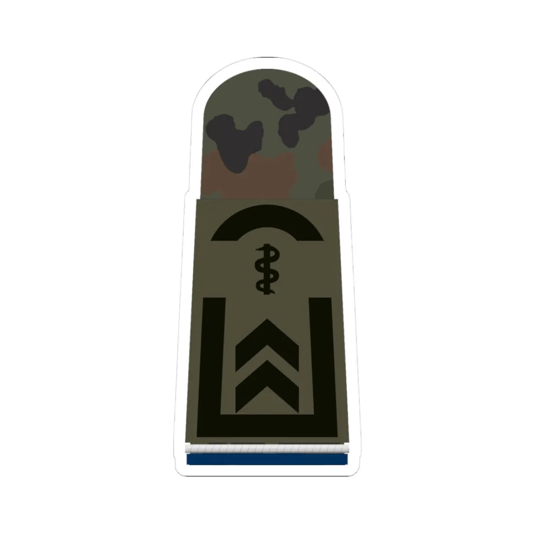 HA OS5 32 Oberfeldwebel SanOA San HM L (Military Rank) STICKER Vinyl Kiss-Cut Decal 3 Inch White - The Sticker Space