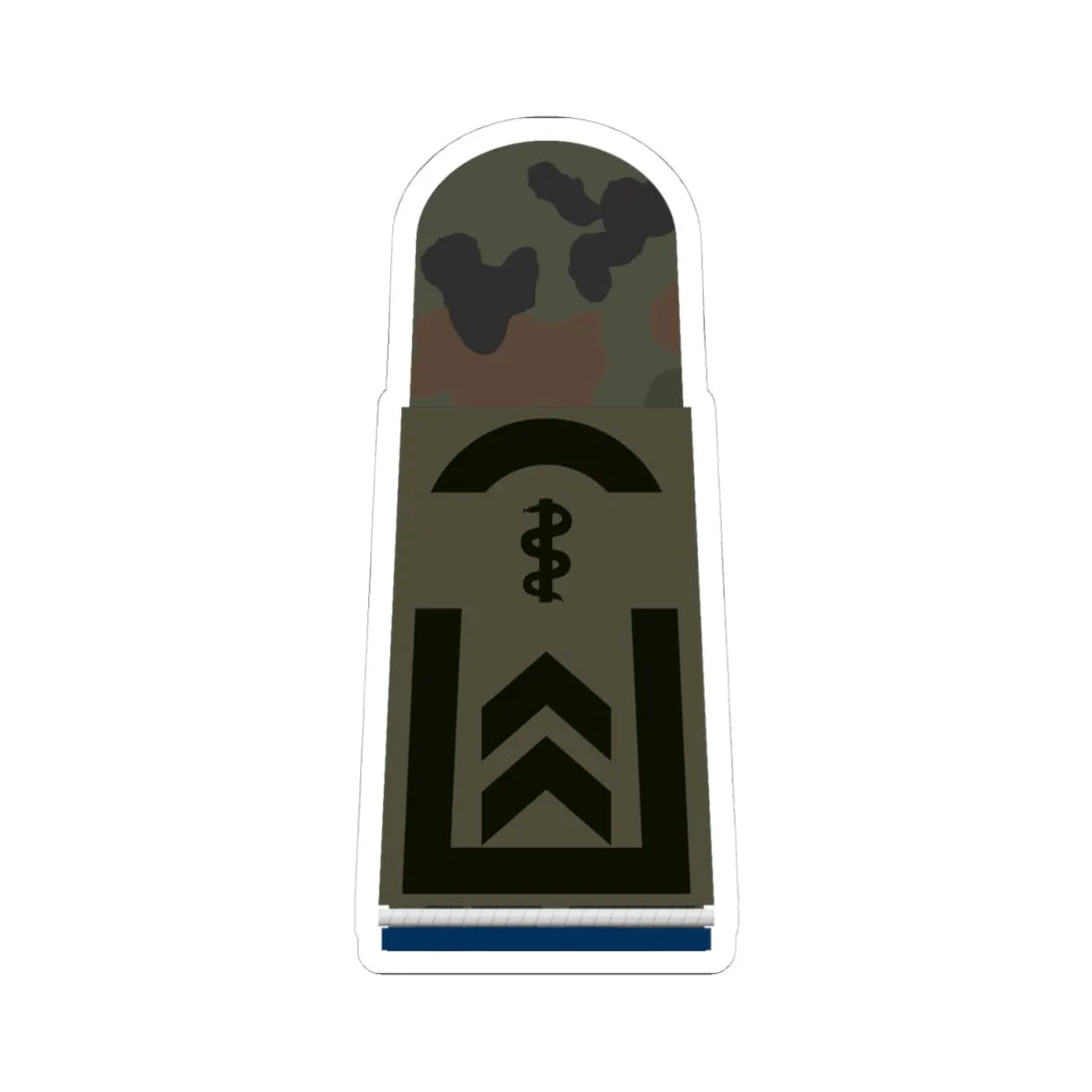 HA OS5 32 Oberfeldwebel SanOA San HM L (Military Rank) STICKER Vinyl Kiss-Cut Decal 4 Inch White - The Sticker Space