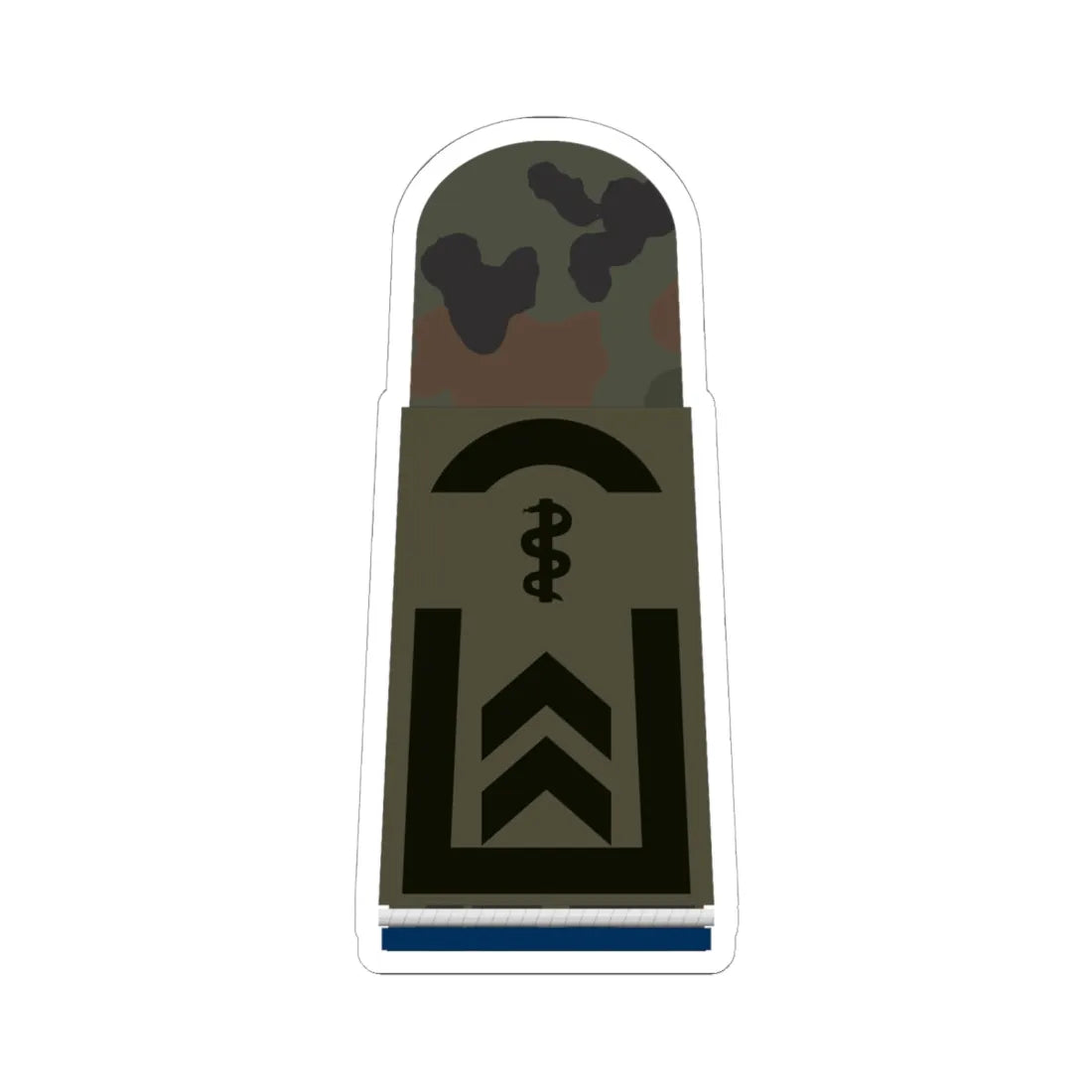 HA OS5 32 Oberfeldwebel SanOA San HM L (Military Rank) STICKER Vinyl Kiss-Cut Decal 6 Inch White - The Sticker Space