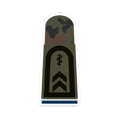 HA OS5 32 Oberfeldwebel SanOA San HMx L (Military Rank) STICKER Vinyl Kiss-Cut Decal 3 Inch White - The Sticker Space