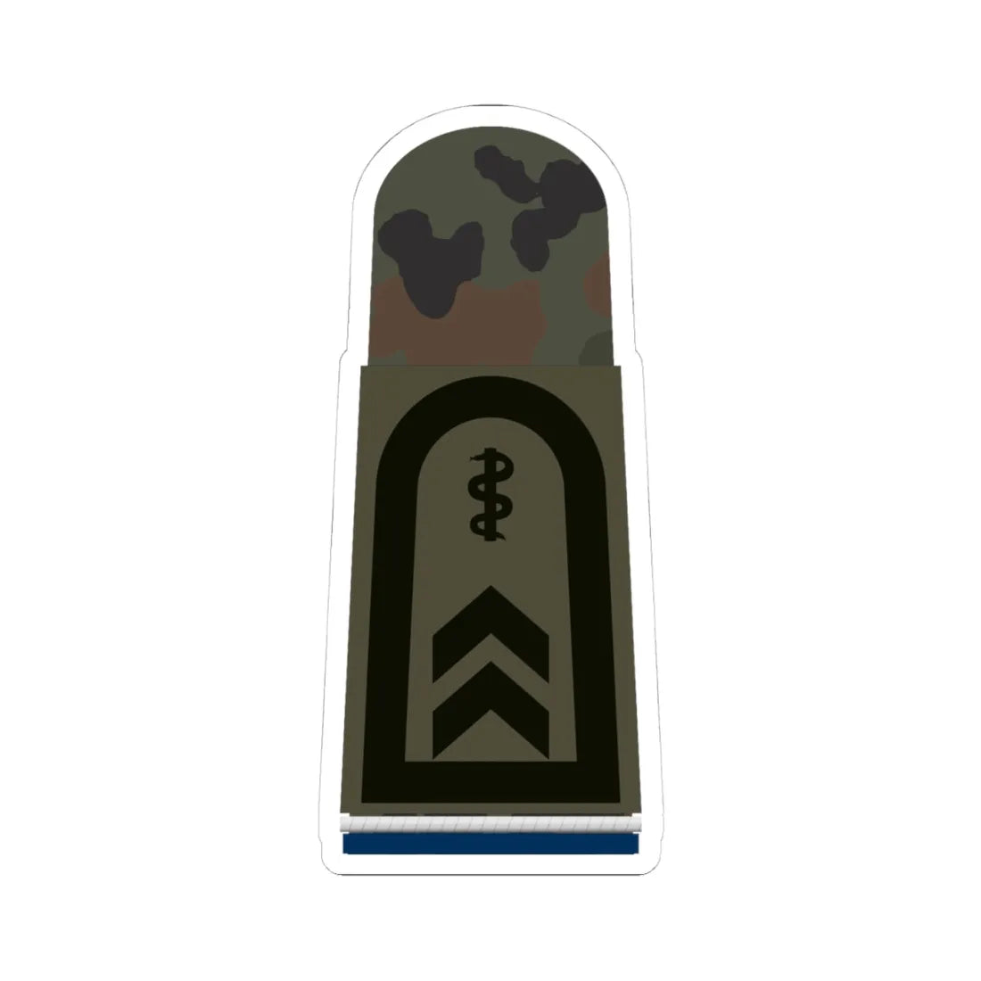 HA OS5 32 Oberfeldwebel SanOA San HMx L (Military Rank) STICKER Vinyl Kiss-Cut Decal 4 Inch White - The Sticker Space