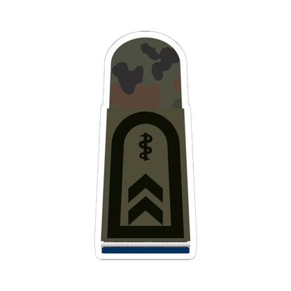 HA OS5 32 Oberfeldwebel SanOA San HMx L (Military Rank) STICKER Vinyl Kiss-Cut Decal 6 Inch White - The Sticker Space