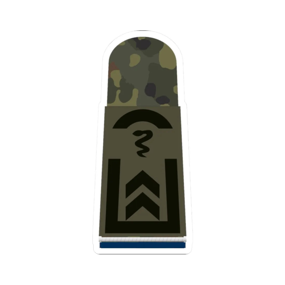 HA OS5 32 Oberfeldwebel SanOA San TM L (Military Rank) STICKER Vinyl Kiss-Cut Decal 2 Inch White - The Sticker Space