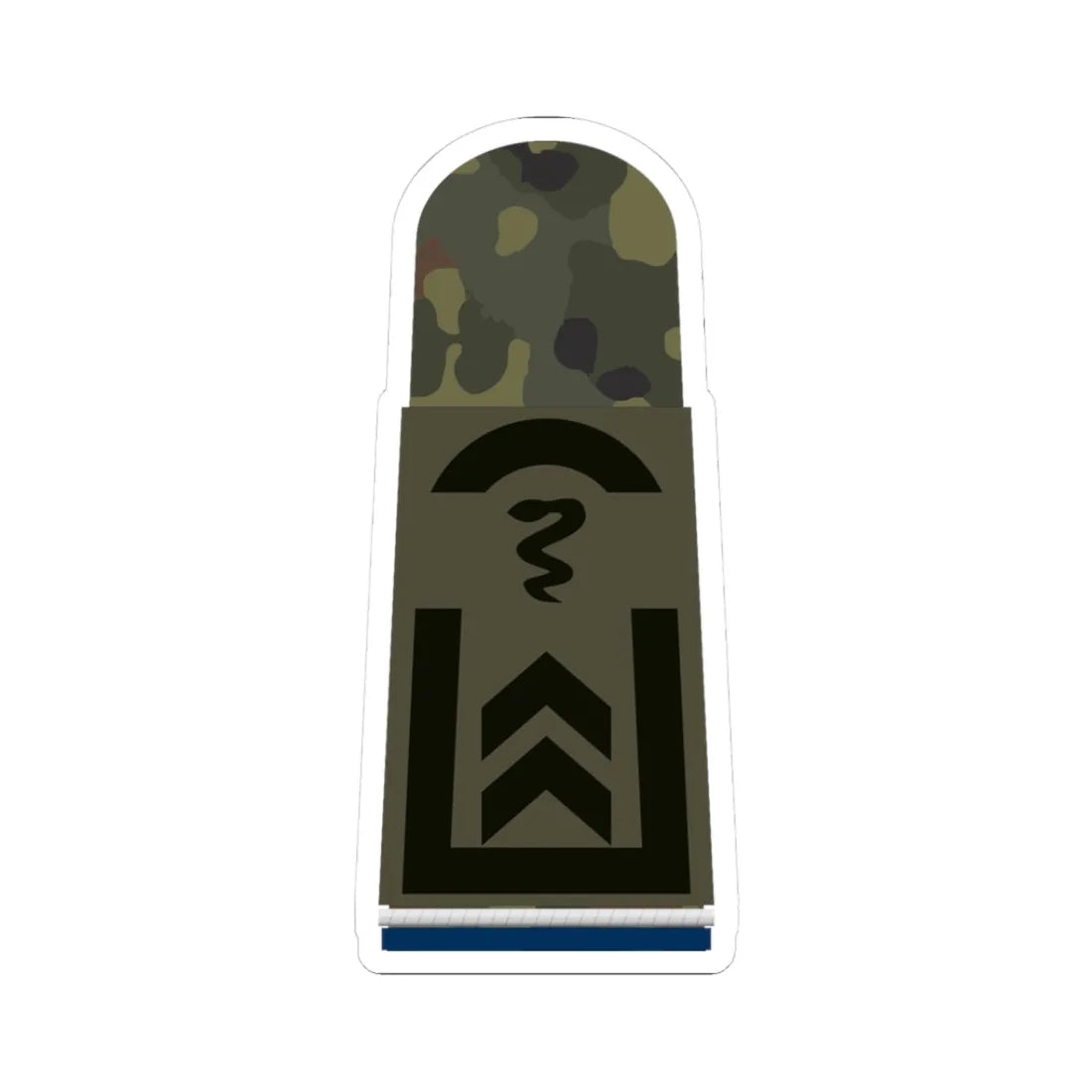 HA OS5 32 Oberfeldwebel SanOA San TM L (Military Rank) STICKER Vinyl Kiss-Cut Decal 3 Inch White - The Sticker Space