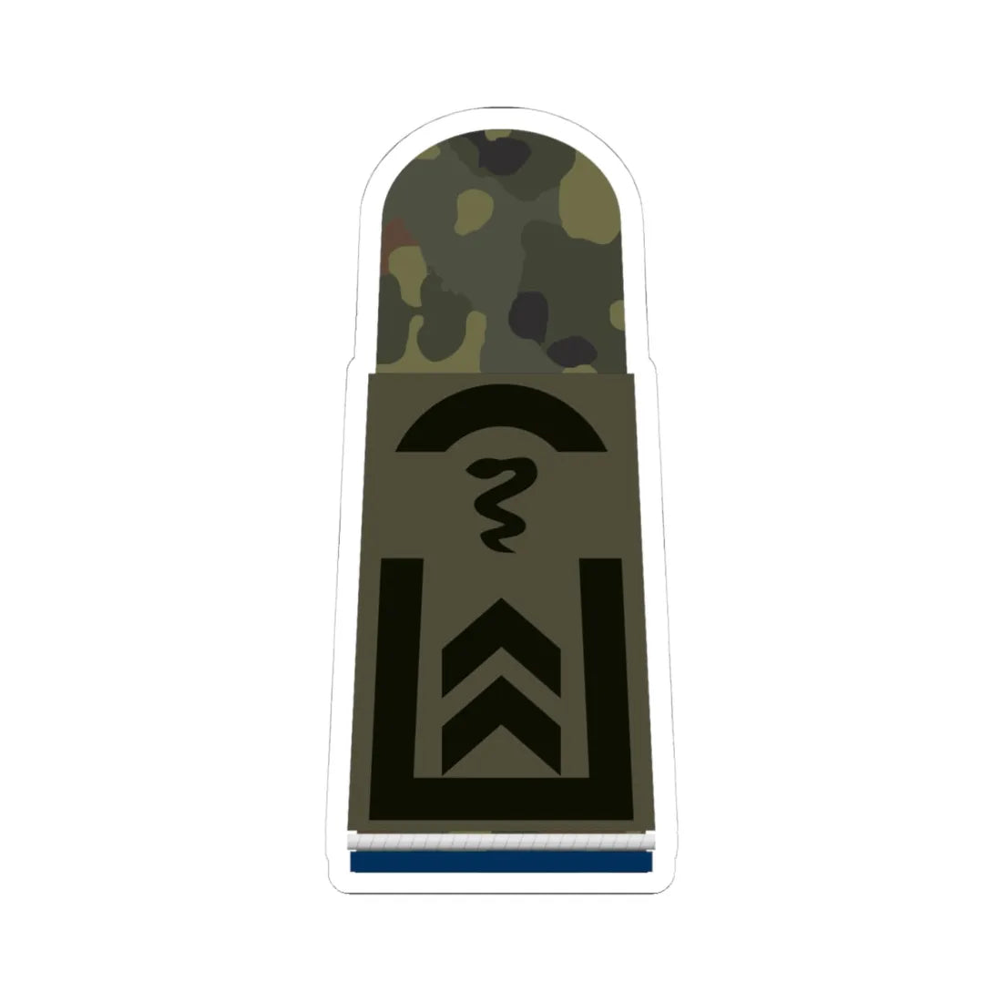 HA OS5 32 Oberfeldwebel SanOA San TM L (Military Rank) STICKER Vinyl Kiss-Cut Decal 4 Inch White - The Sticker Space