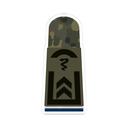 HA OS5 32 Oberfeldwebel SanOA San TM L (Military Rank) STICKER Vinyl Kiss-Cut Decal 4 Inch White - The Sticker Space