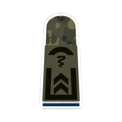 HA OS5 32 Oberfeldwebel SanOA San TM L (Military Rank) STICKER Vinyl Kiss-Cut Decal 6 Inch White - The Sticker Space