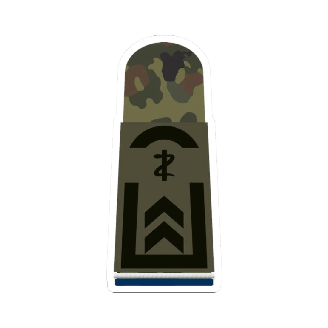 HA OS5 32 Oberfeldwebel SanOA San ZM L (Military Rank) STICKER Vinyl Kiss-Cut Decal 2 Inch White - The Sticker Space