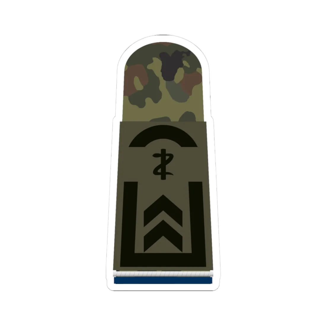 HA OS5 32 Oberfeldwebel SanOA San ZM L (Military Rank) STICKER Vinyl Kiss-Cut Decal 3 Inch White - The Sticker Space