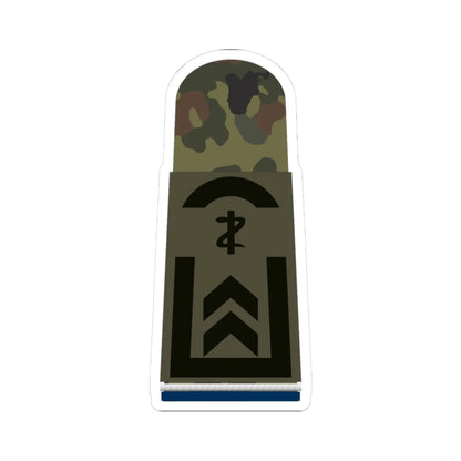 HA OS5 32 Oberfeldwebel SanOA San ZM L (Military Rank) STICKER Vinyl Kiss-Cut Decal 3 Inch White - The Sticker Space