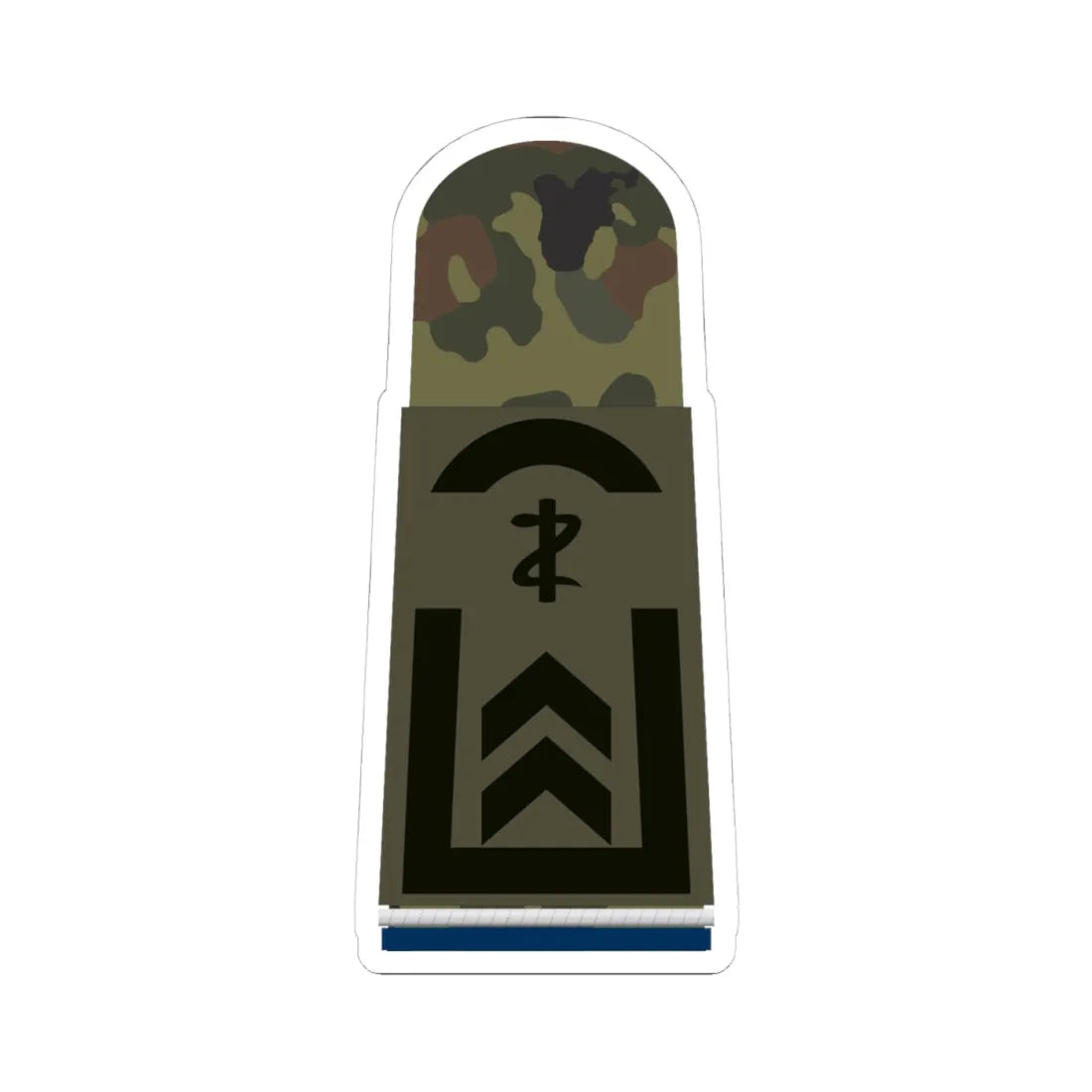 HA OS5 32 Oberfeldwebel SanOA San ZM L (Military Rank) STICKER Vinyl Kiss-Cut Decal 4 Inch White - The Sticker Space