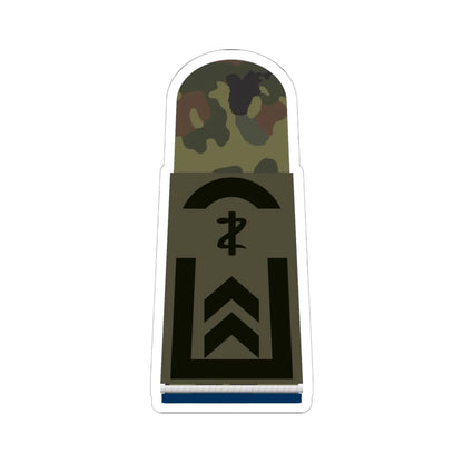 HA OS5 32 Oberfeldwebel SanOA San ZM L (Military Rank) STICKER Vinyl Kiss-Cut Decal 6 Inch White - The Sticker Space