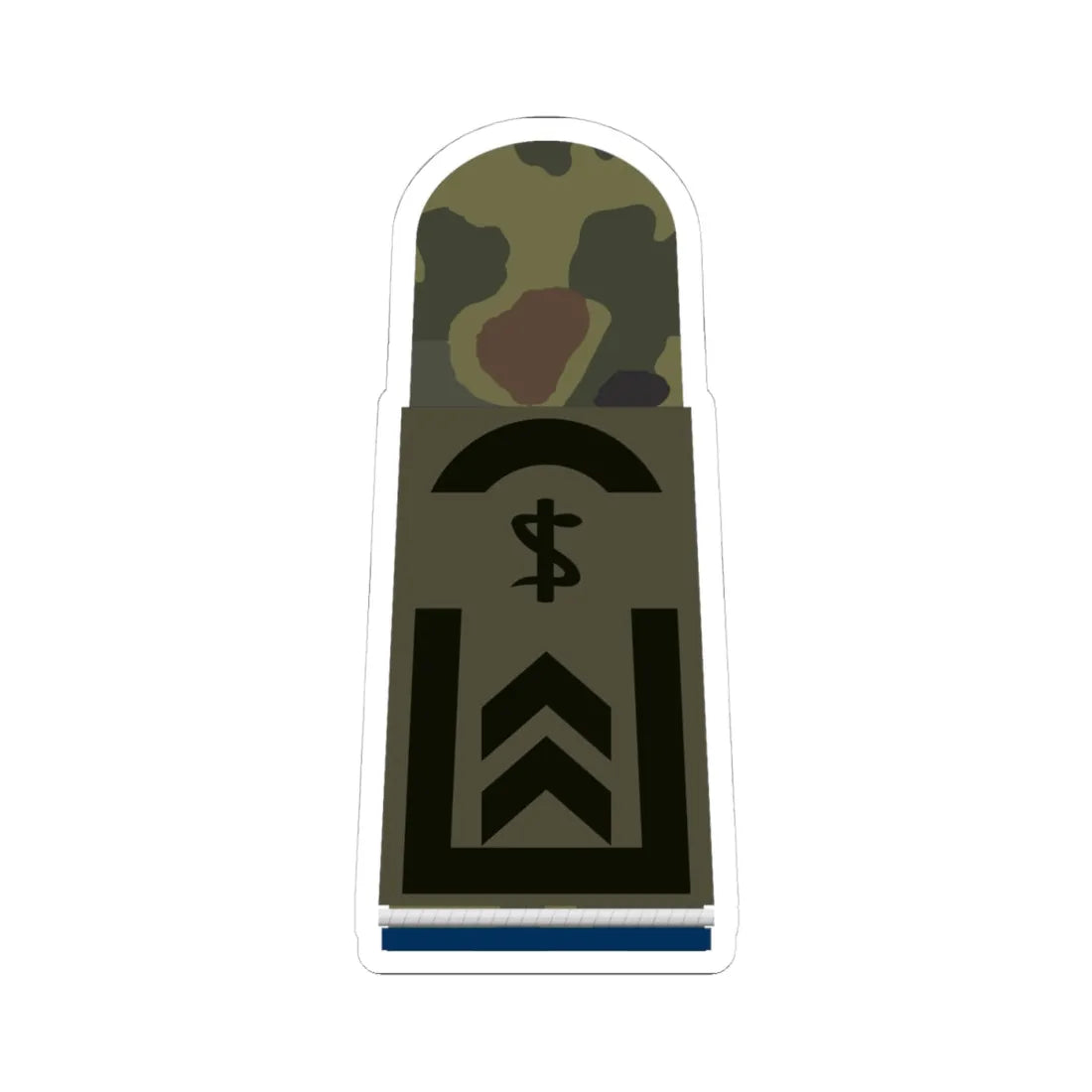 HA OS5 32 Oberfeldwebel SanOA San ZM R (Military Rank) STICKER Vinyl Kiss-Cut Decal 4 Inch White - The Sticker Space