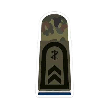 HA OS5 32 Oberfeldwebel SanOA San ZMx L (Military Rank) STICKER Vinyl Kiss-Cut Decal 3 Inch White - The Sticker Space