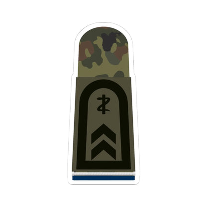 HA OS5 32 Oberfeldwebel SanOA San ZMx L (Military Rank) STICKER Vinyl Kiss-Cut Decal 4 Inch White - The Sticker Space