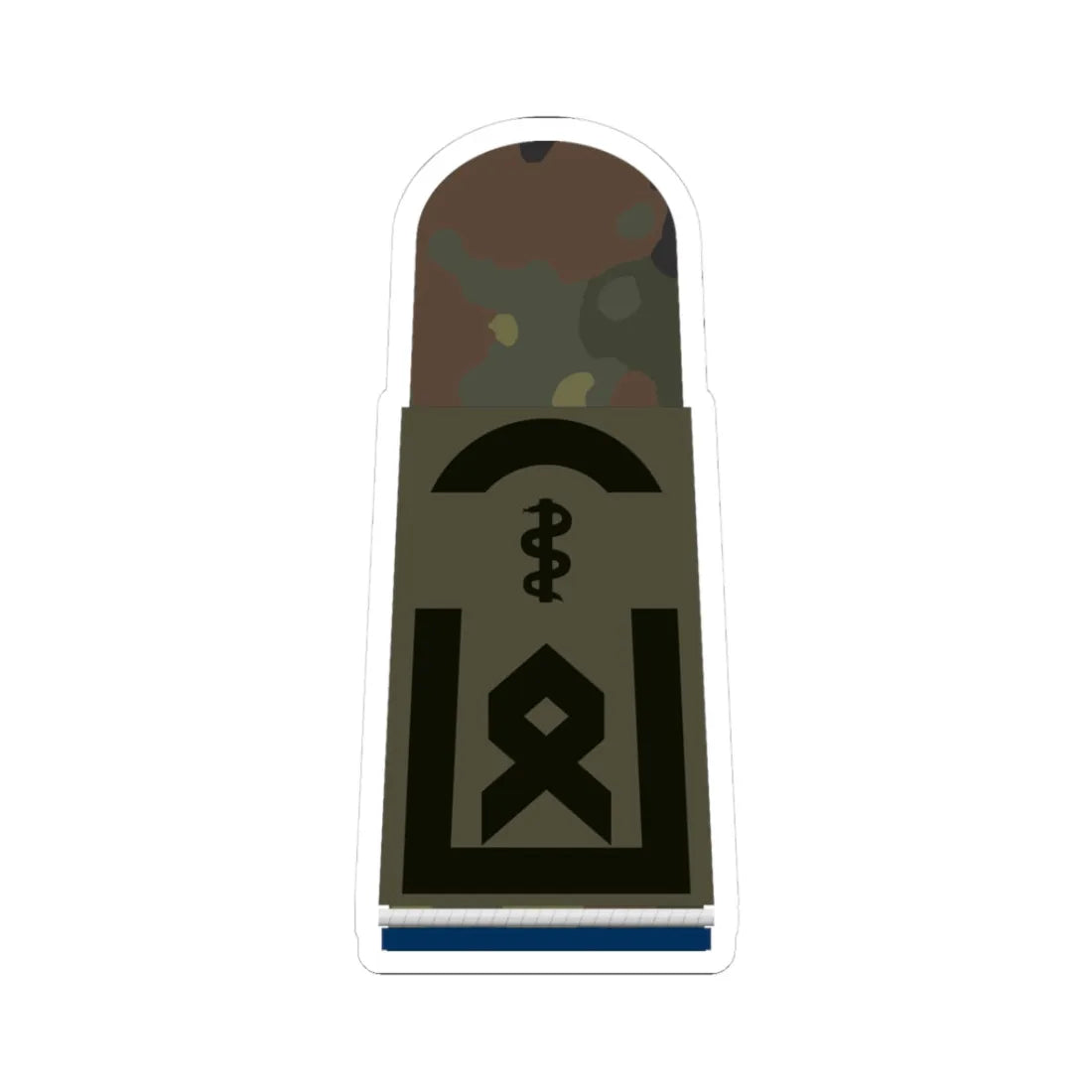HA OS5 33a Oberfähnrich SanOA San HM L (Germany) (Military Rank) STICKER Vinyl Kiss-Cut Decal 3 Inch White - The Sticker Space