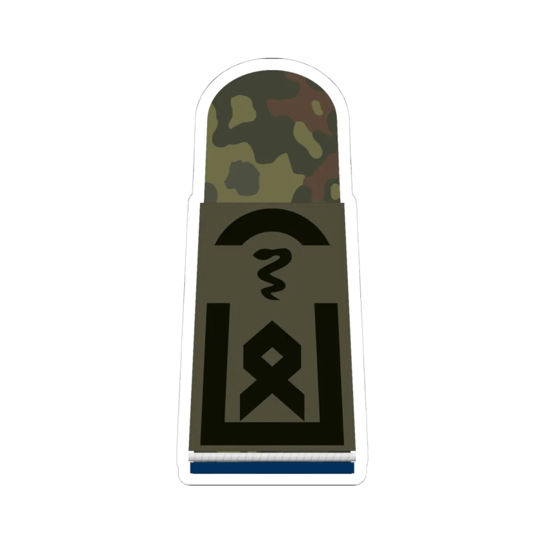 HA OS5 33a Oberfähnrich SanOA San TM L (Military Rank) STICKER Vinyl Kiss-Cut Decal 4 Inch White - The Sticker Space