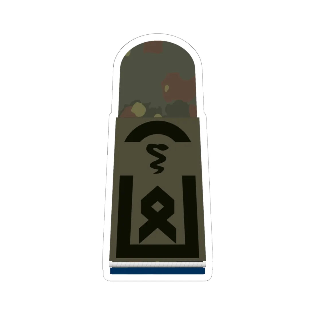 HA OS5 33a Oberfähnrich SanOA San TM R (Military Rank) STICKER Vinyl Kiss-Cut Decal 6 Inch White - The Sticker Space