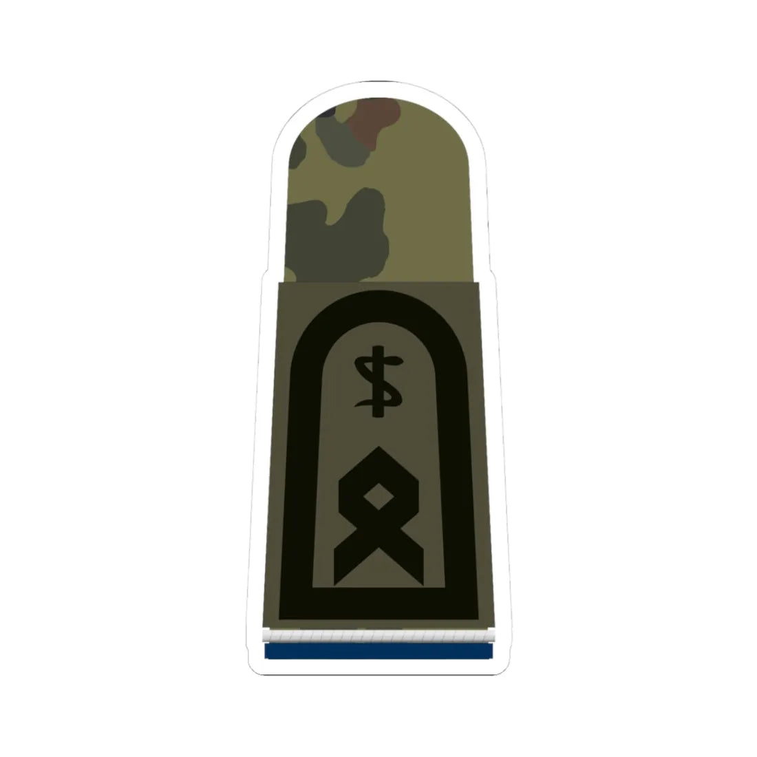 HA OS5 33a Oberfähnrich SanOA San ZMx R (Military Rank) STICKER Vinyl Kiss-Cut Decal 3 Inch White - The Sticker Space