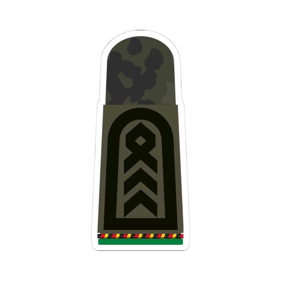 HA OS5 35 Oberstabsfeldwebel d.R. PzGren (Military Rank) STICKER Vinyl Kiss-Cut Decal 4 Inch White - The Sticker Space