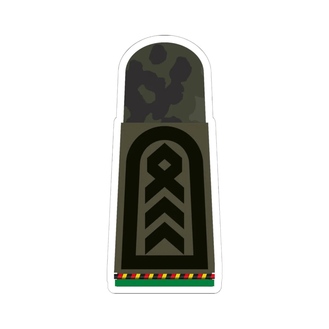 HA OS5 35 Oberstabsfeldwebel d.R. PzGren (Military Rank) STICKER Vinyl Kiss-Cut Decal 6 Inch White - The Sticker Space