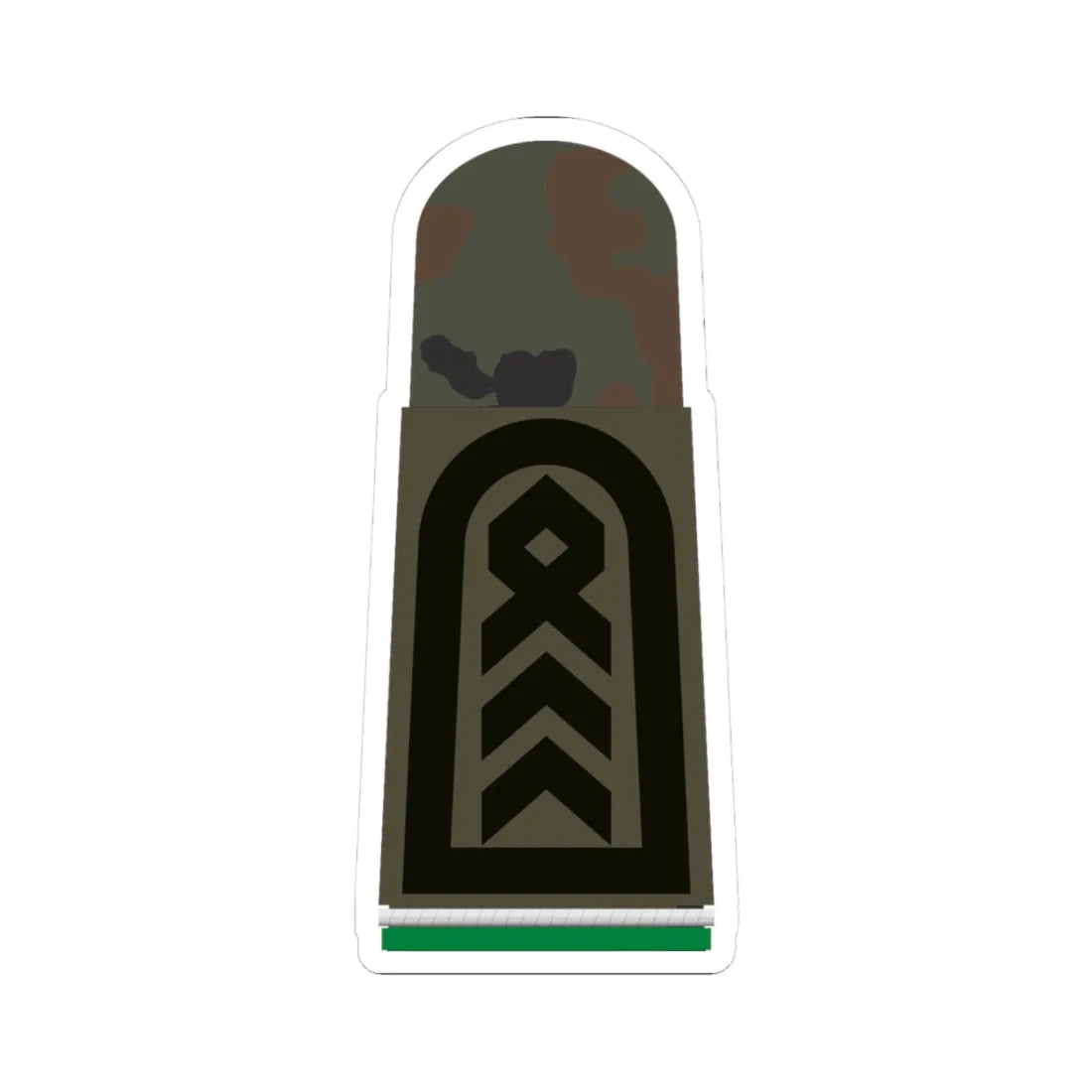HA OS5 35 Oberstabsfeldwebel OA PzGren (Germany) (Military Rank) STICKER Vinyl Kiss-Cut Decal 3 Inch White - The Sticker Space