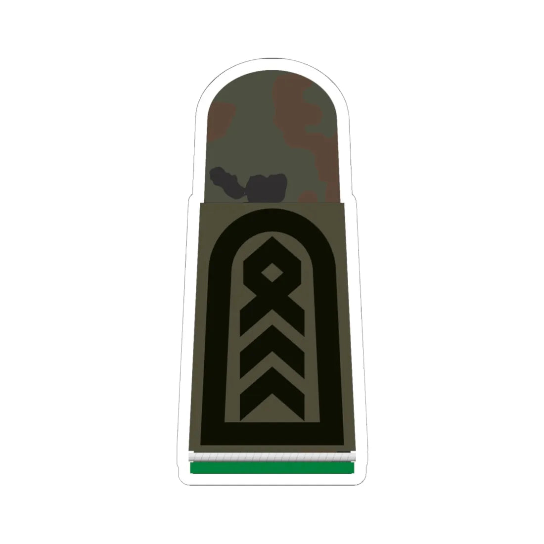 HA OS5 35 Oberstabsfeldwebel OA PzGren (Germany) (Military Rank) STICKER Vinyl Kiss-Cut Decal 6 Inch White - The Sticker Space