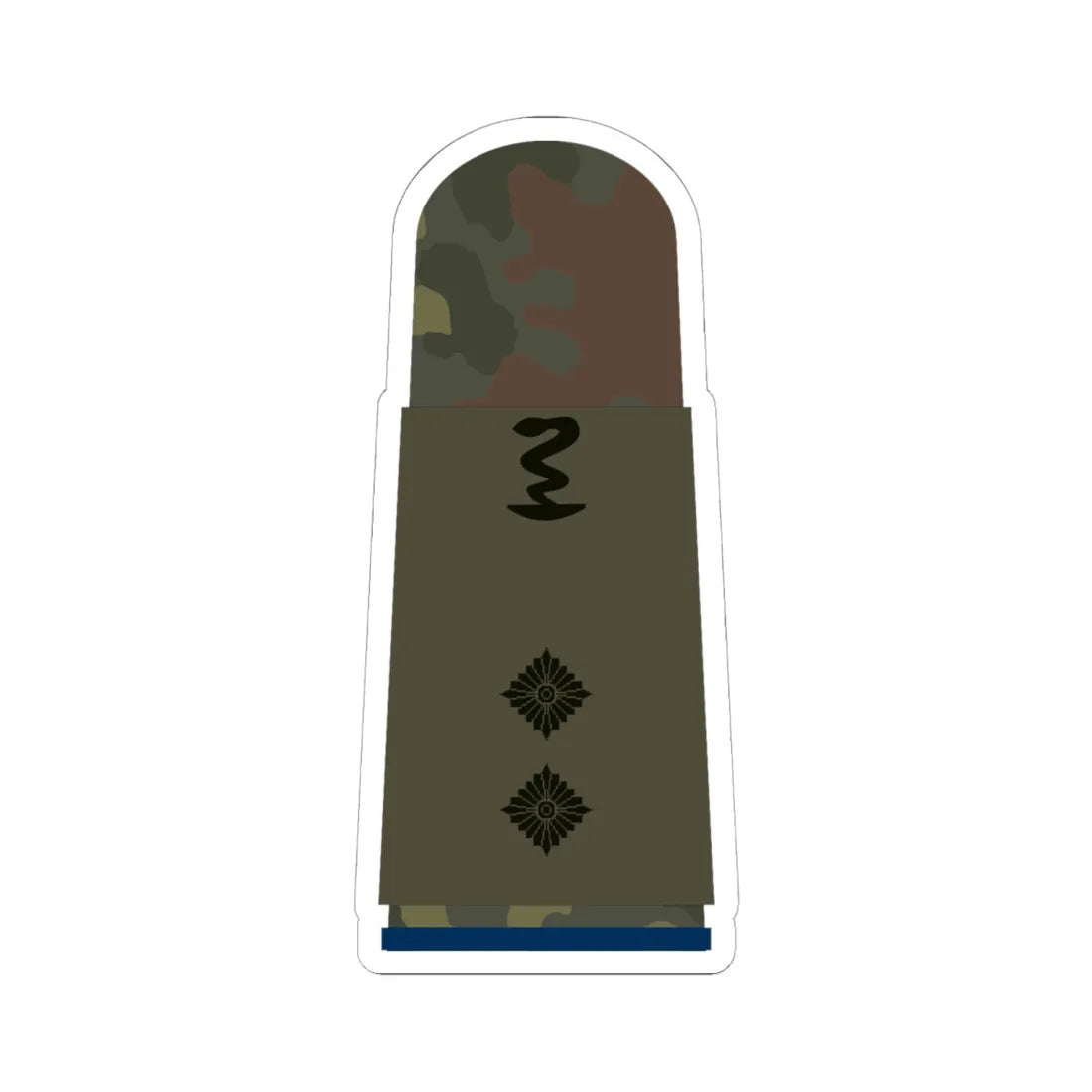 HA OS5 42 Oberleutnant SanOA San PHx L (Military Rank) STICKER Vinyl Kiss-Cut Decal 6 Inch White - The Sticker Space