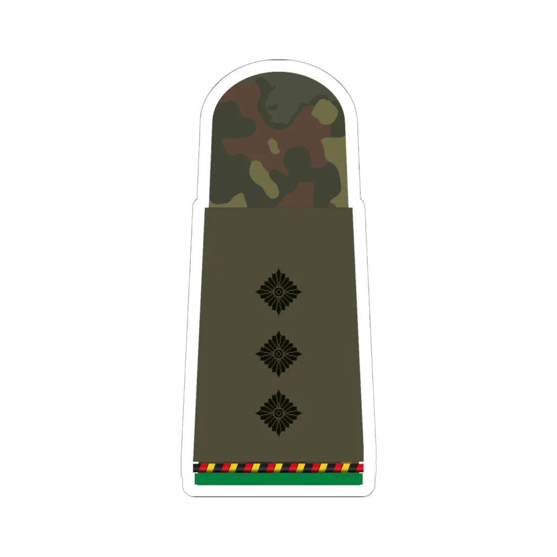 HA OS5 43 Hauptmann d.R. PzGren (Germany) (Military Rank) STICKER Vinyl Kiss-Cut Decal 6 Inch White - The Sticker Space