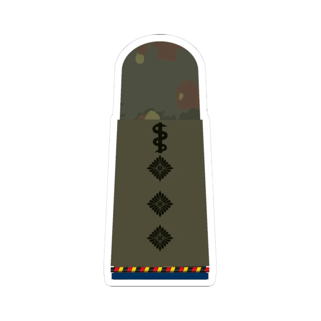 HA OS5 43b Stabsarzt d.R. San HMx R (Germany) (Military Rank) STICKER Vinyl Kiss-Cut Decal 3 Inch White - The Sticker Space
