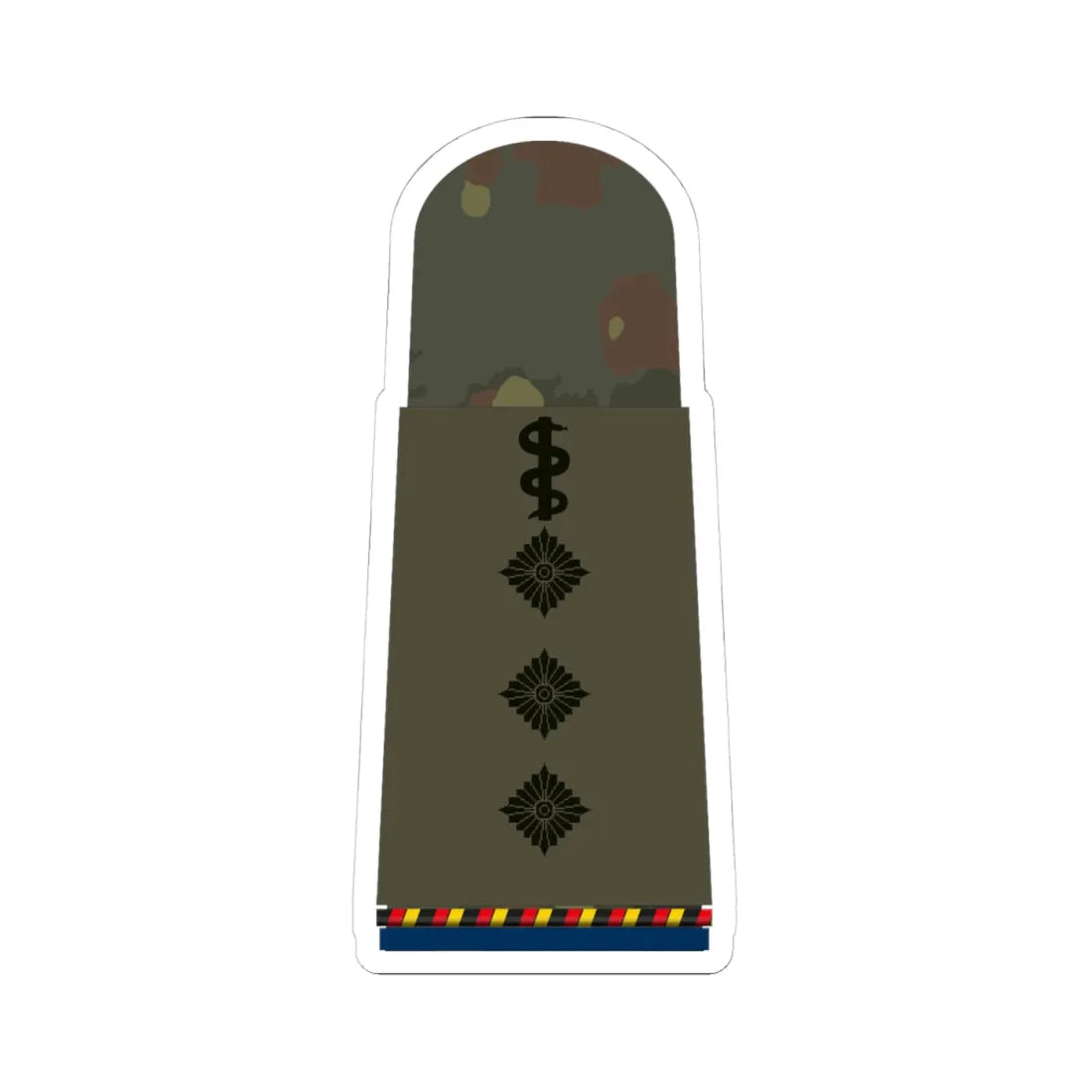HA OS5 43b Stabsarzt d.R. San HMx R (Germany) (Military Rank) STICKER Vinyl Kiss-Cut Decal 4 Inch White - The Sticker Space
