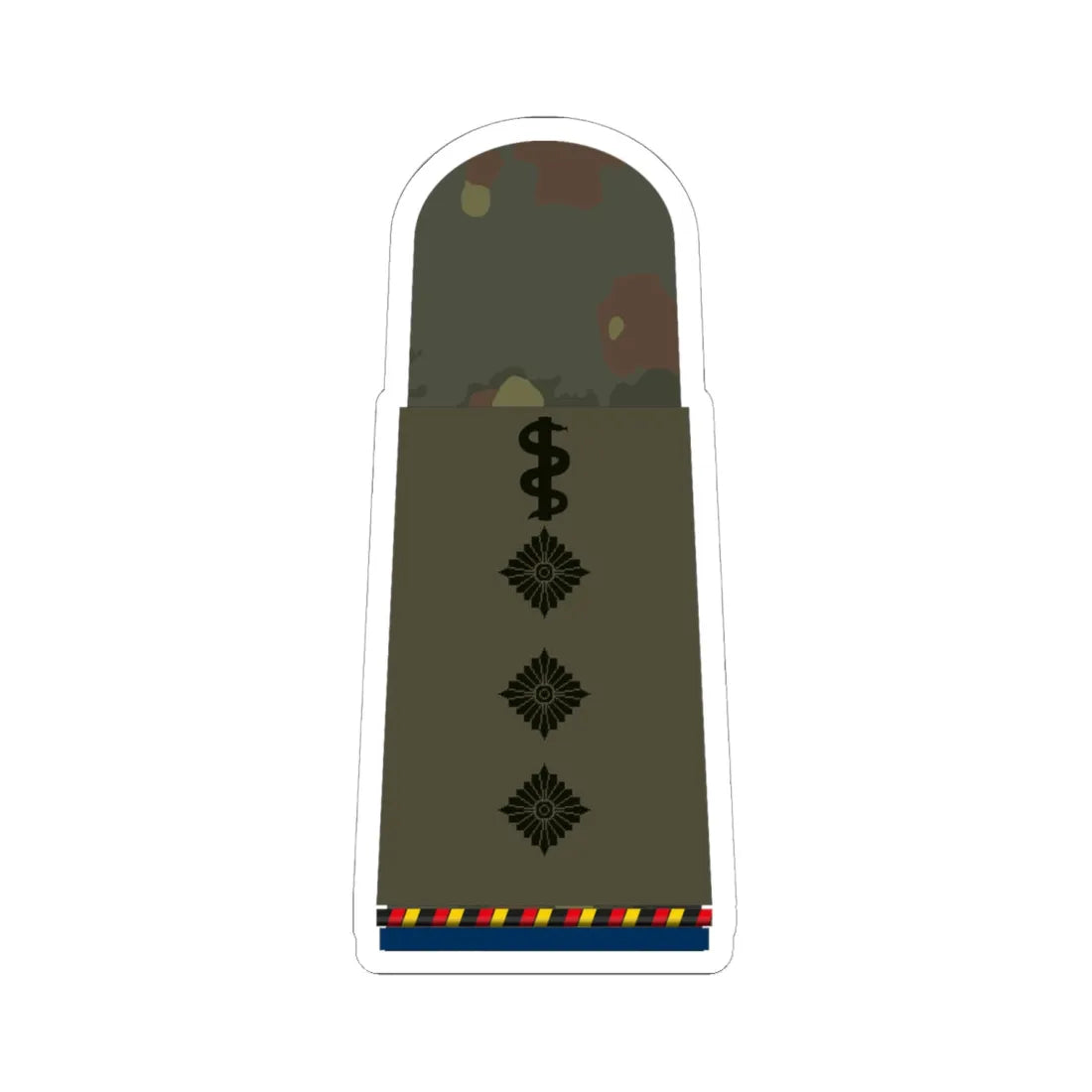 HA OS5 43b Stabsarzt d.R. San HMx R (Germany) (Military Rank) STICKER Vinyl Kiss-Cut Decal 6 Inch White - The Sticker Space