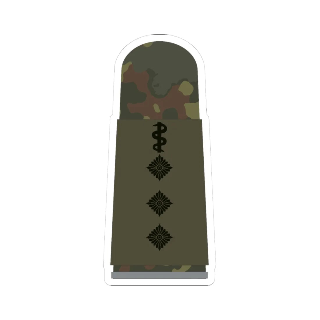 HA OS5 43b Stabsarzt HFlg HMx L (Germany) (Military Rank) STICKER Vinyl Kiss-Cut Decal 3 Inch White - The Sticker Space