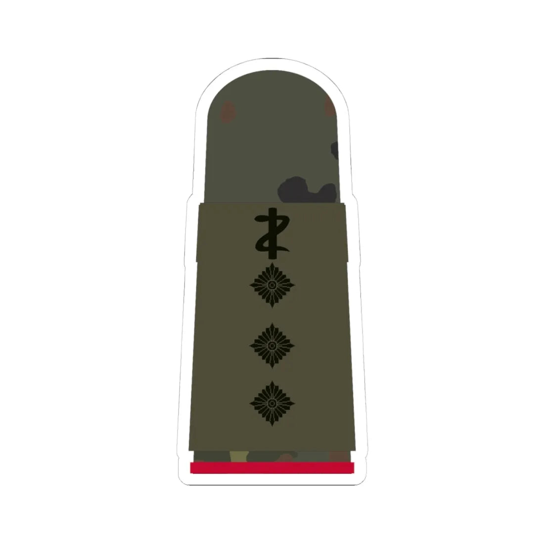HA OS5 43c Stabsarzt i.G. ZM L (Military Rank) STICKER Vinyl Kiss-Cut Decal 4 Inch White - The Sticker Space