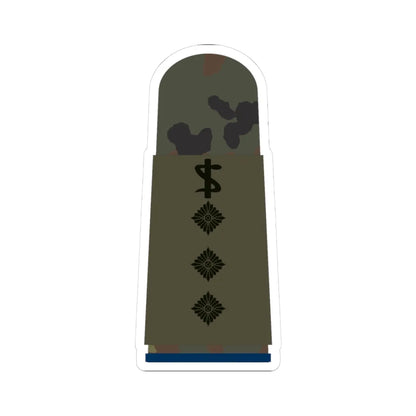 HA OS5 43c Stabsarzt San ZMx R (Military Rank) STICKER Vinyl Kiss-Cut Decal 3 Inch White - The Sticker Space
