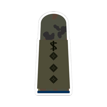HA OS5 43c Stabsarzt San ZMx R (Military Rank) STICKER Vinyl Kiss-Cut Decal 6 Inch White - The Sticker Space