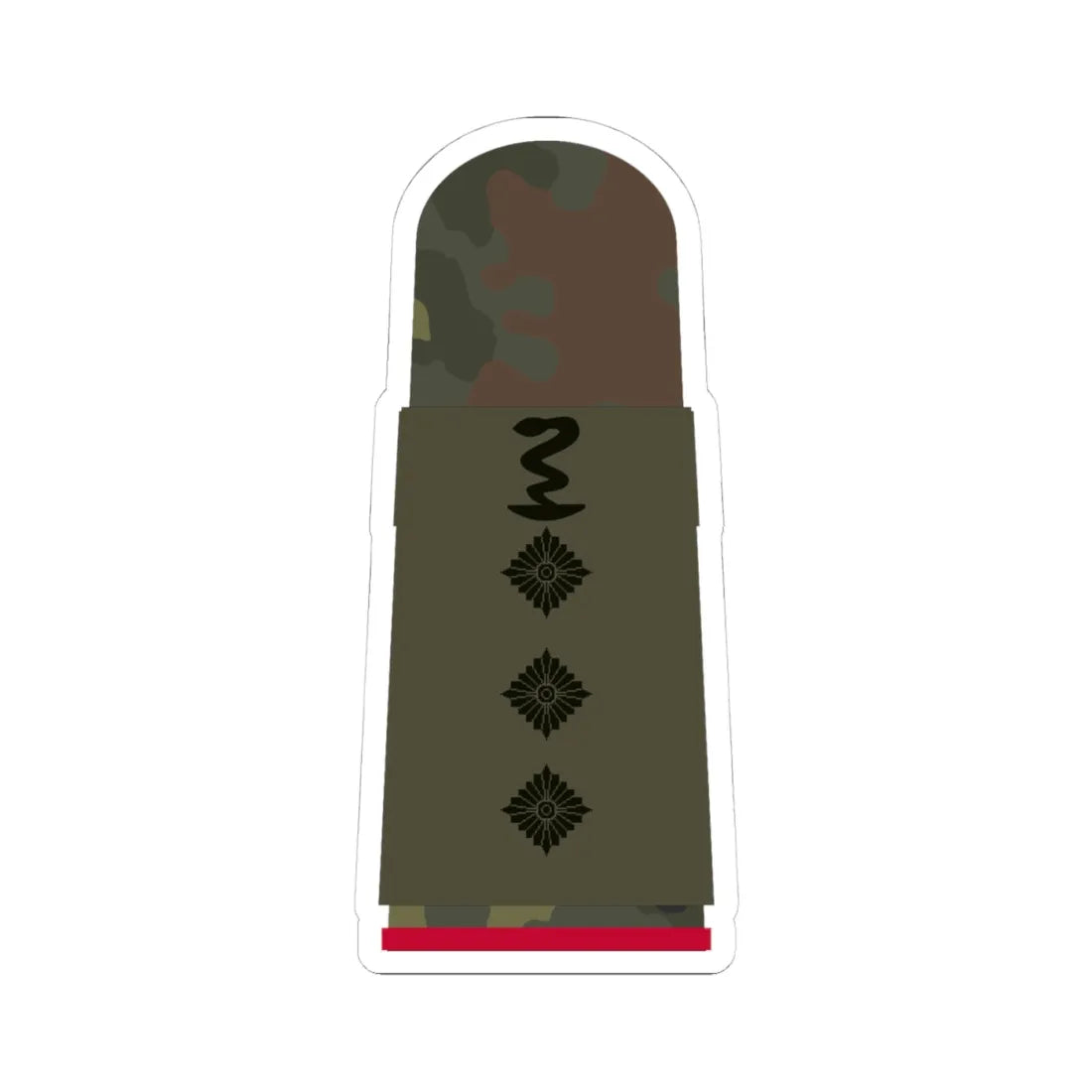 HA OS5 43d Stabsapotheker i.G. PH L (Military Rank) STICKER Vinyl Kiss-Cut Decal 4 Inch White - The Sticker Space