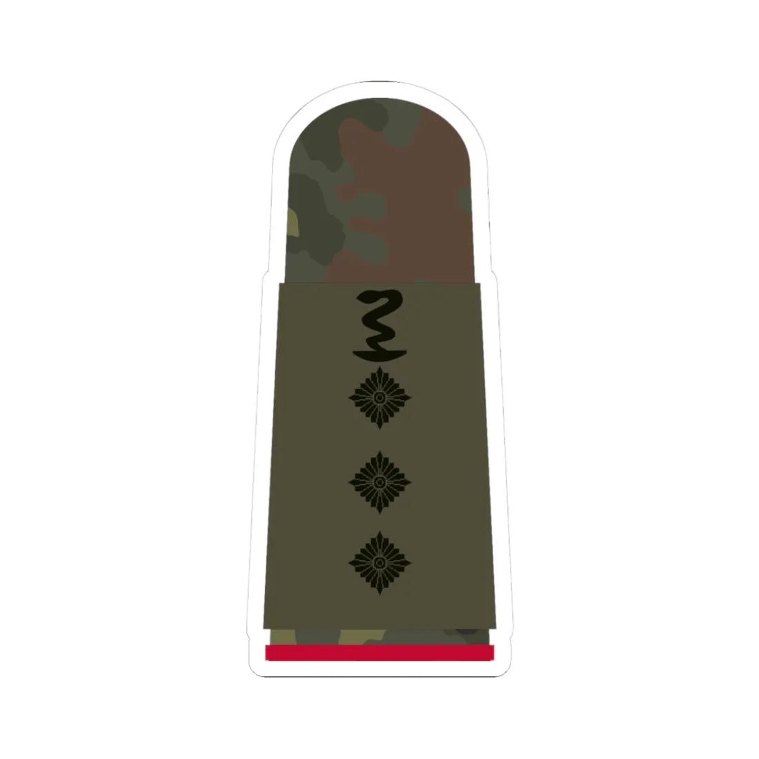 HA OS5 43d Stabsapotheker i.G. PHx L (Military Rank) STICKER Vinyl Kiss-Cut Decal 3 Inch White - The Sticker Space