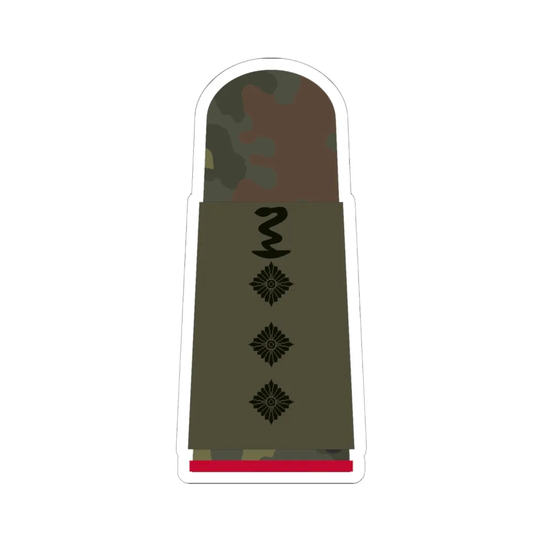 HA OS5 43d Stabsapotheker i.G. PHx L (Military Rank) STICKER Vinyl Kiss-Cut Decal 6 Inch White - The Sticker Space
