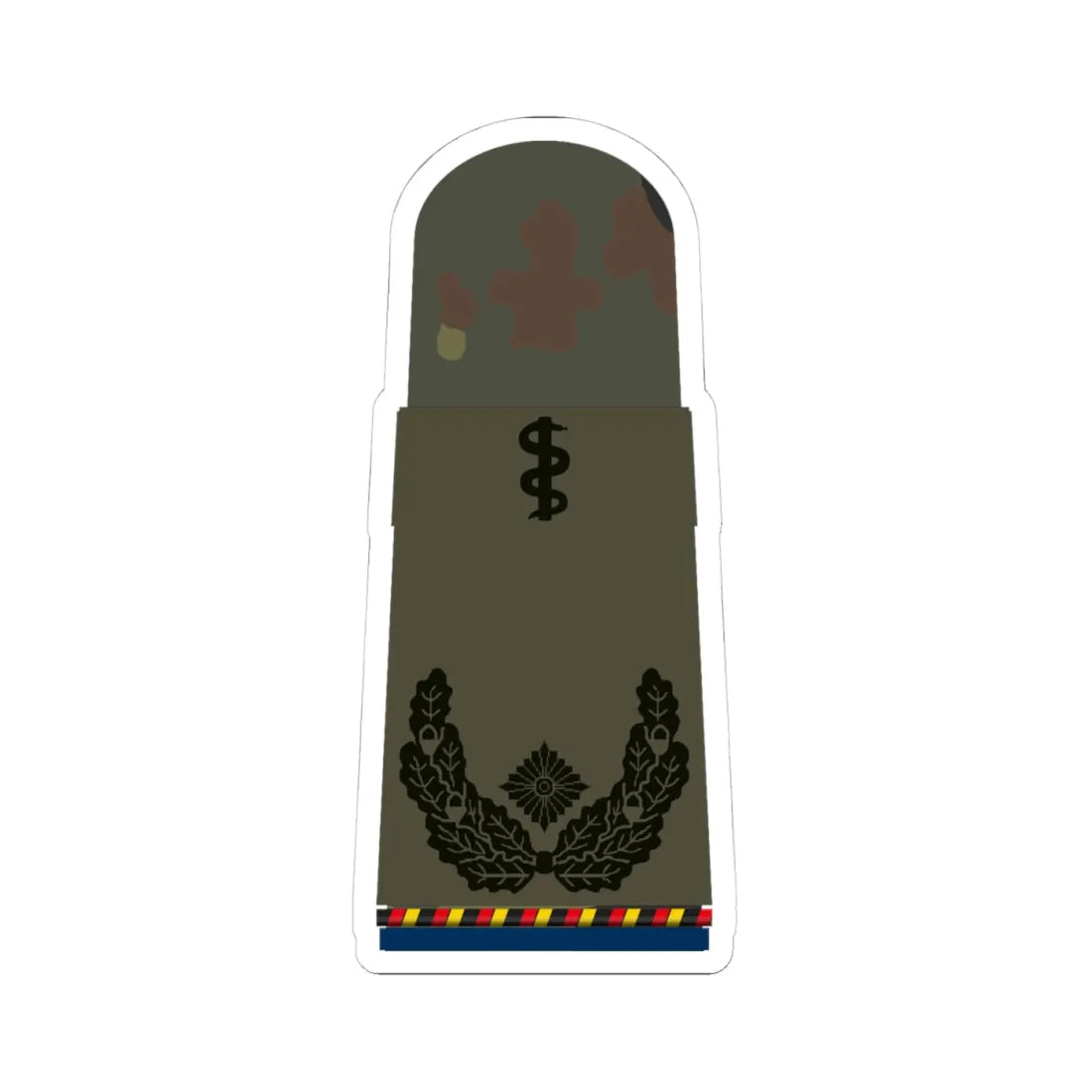 HA OS5 51b Oberstabsarzt d.R San HM R (Germany) (Military Rank) STICKER Vinyl Kiss-Cut Decal 4 Inch White - The Sticker Space