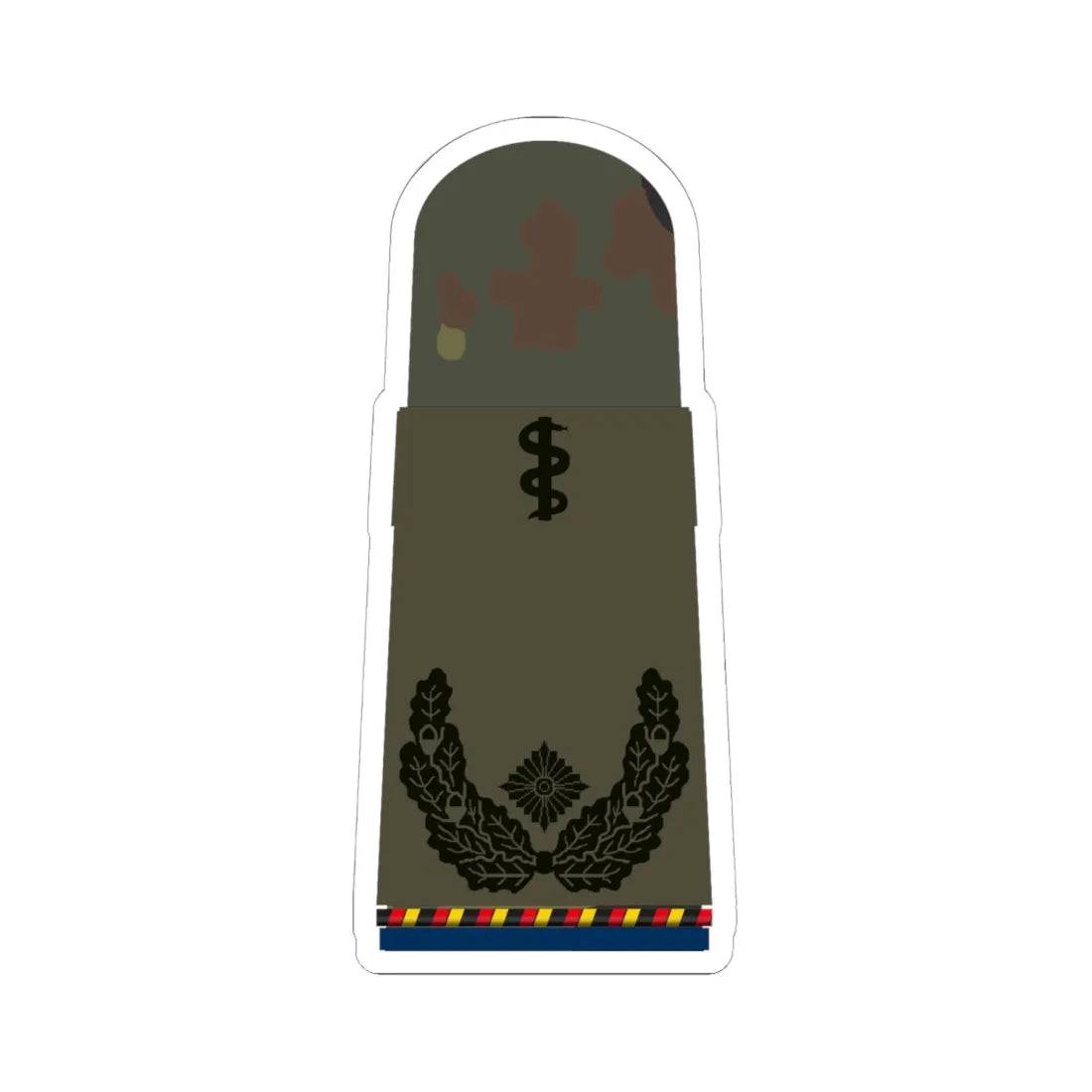 HA OS5 51b Oberstabsarzt d.R San HM R (Germany) (Military Rank) STICKER Vinyl Kiss-Cut Decal 6 Inch White - The Sticker Space