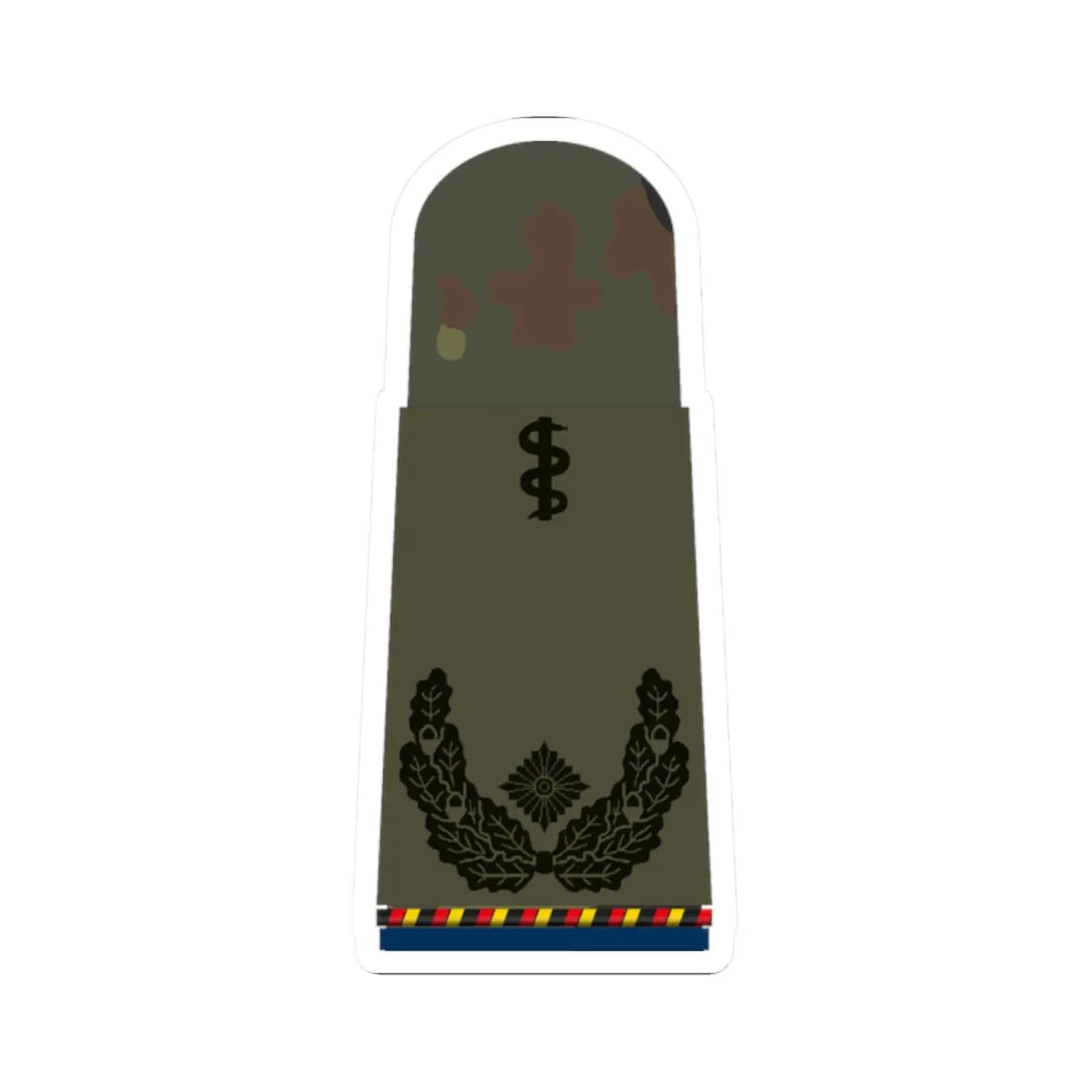 HA OS5 51b Oberstabsarzt d.R San HMx R (Military Rank) STICKER Vinyl Kiss-Cut Decal 2 Inch White - The Sticker Space