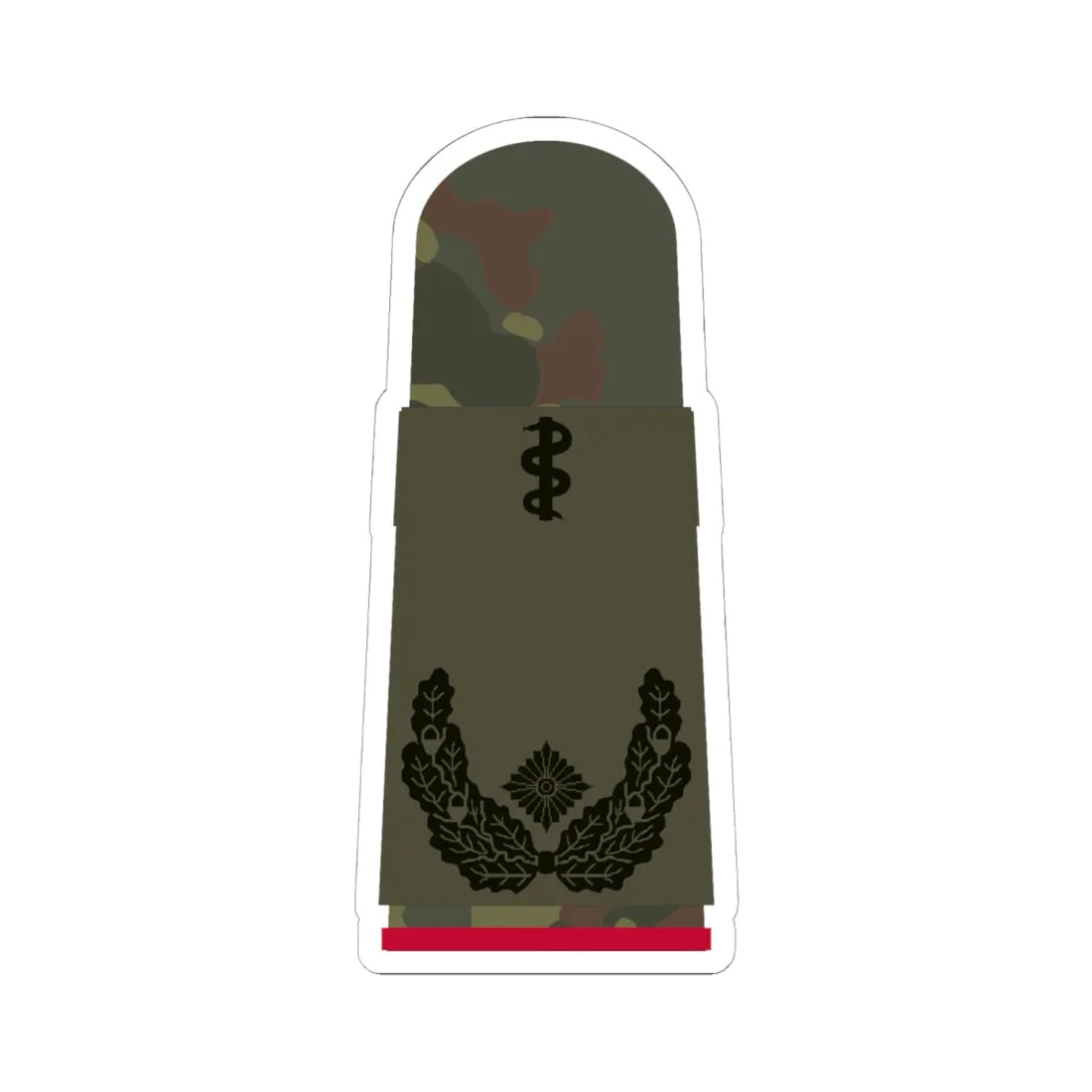 HA OS5 51b Oberstabsarzt i.G. HM L (Germany) (Military Rank) STICKER Vinyl Kiss-Cut Decal 6 Inch White - The Sticker Space