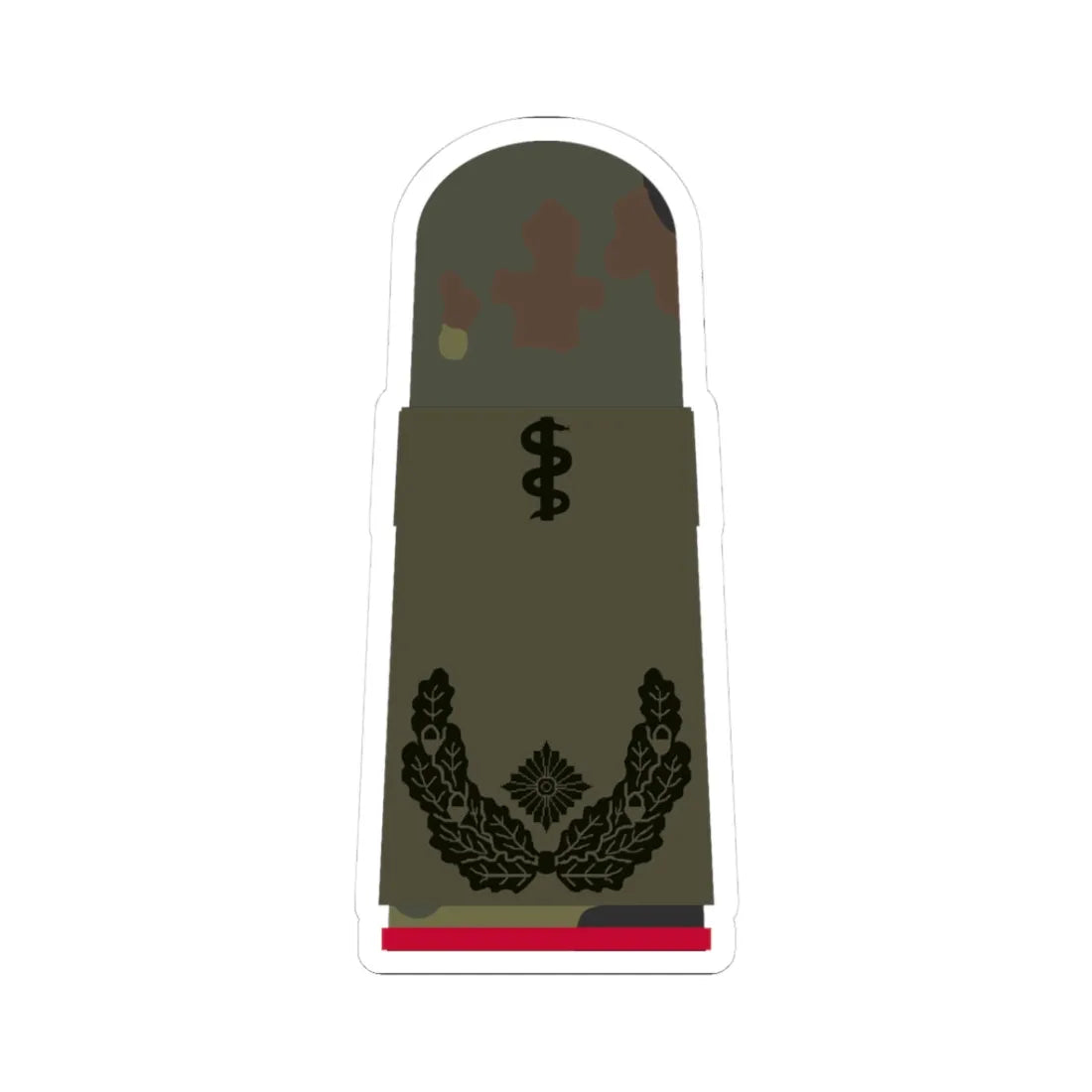 HA OS5 51b Oberstabsarzt i.G. HM R (Germany) (Military Rank) STICKER Vinyl Kiss-Cut Decal 3 Inch White - The Sticker Space