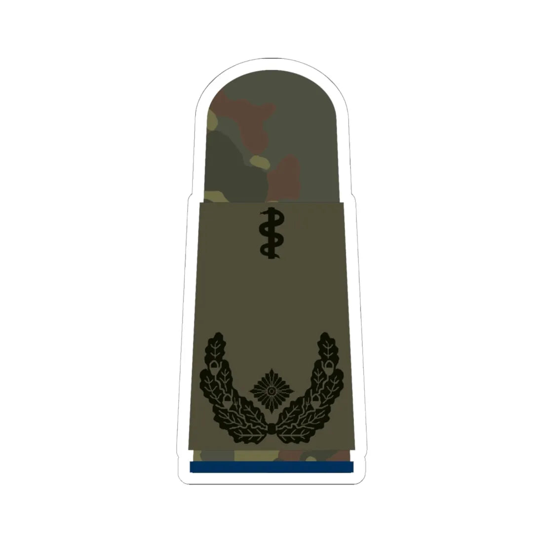 HA OS5 51b Oberstabsarzt San HMx L (Germany) (Military Rank) STICKER Vinyl Kiss-Cut Decal 6 Inch White - The Sticker Space