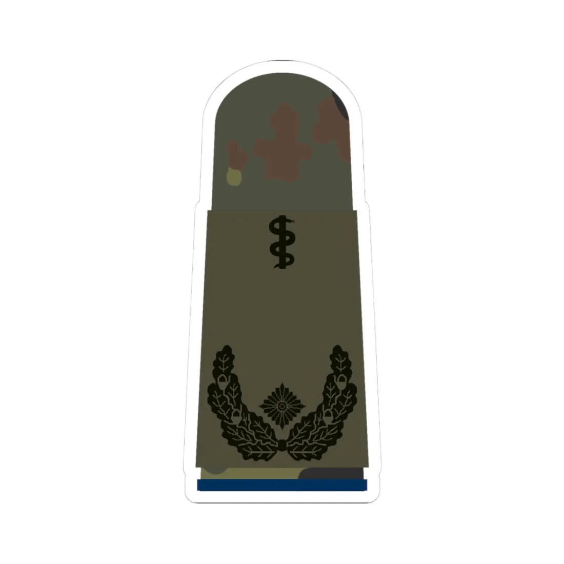HA OS5 51b Oberstabsarzt San HMx R (Military Rank) STICKER Vinyl Kiss-Cut Decal 3 Inch White - The Sticker Space