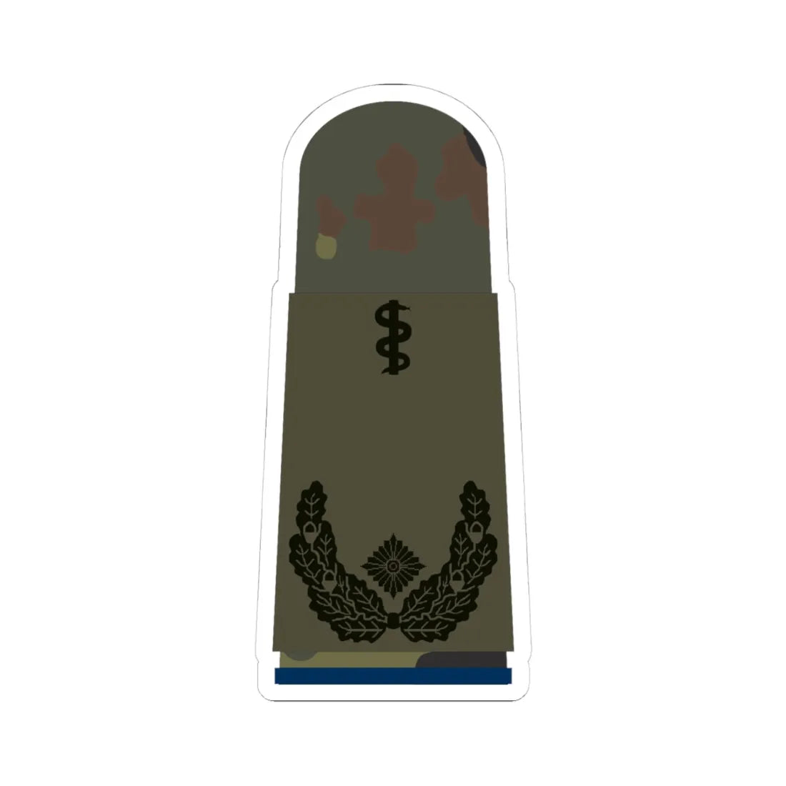 HA OS5 51b Oberstabsarzt San HMx R (Military Rank) STICKER Vinyl Kiss-Cut Decal 4 Inch White - The Sticker Space