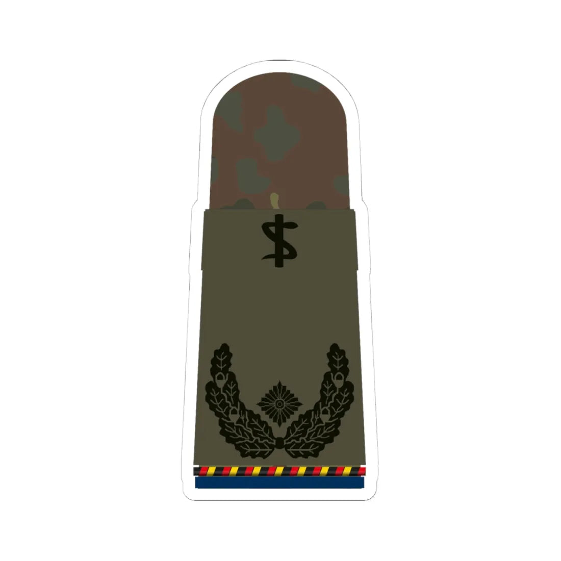 HA OS5 51c Oberstabsarzt d.R. San ZM R (Military Rank) STICKER Vinyl Kiss-Cut Decal 4 Inch White - The Sticker Space