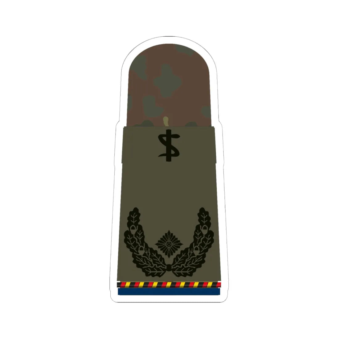 HA OS5 51c Oberstabsarzt d.R. San ZM R (Military Rank) STICKER Vinyl Kiss-Cut Decal 6 Inch White - The Sticker Space